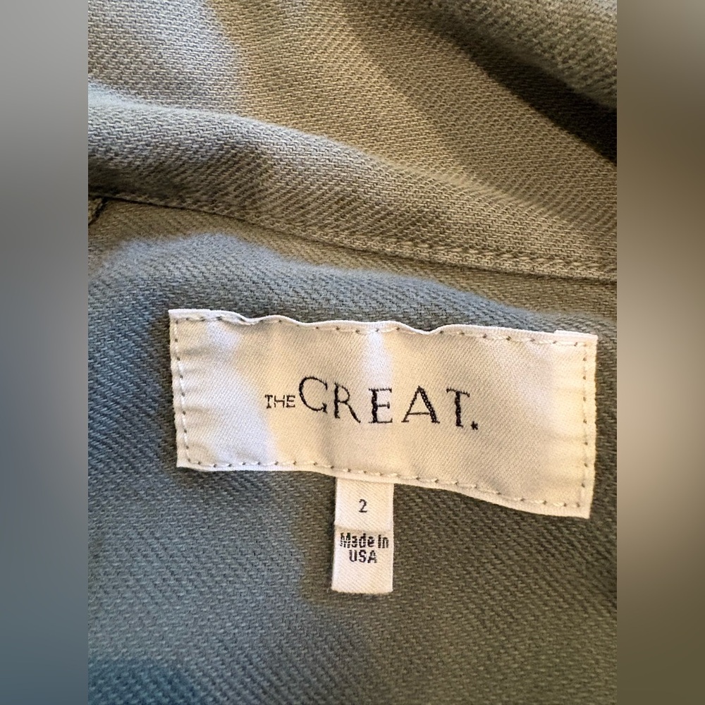 THE GREAT. Heart Embroidery Field/Army Jacket - Picture 7 of 7